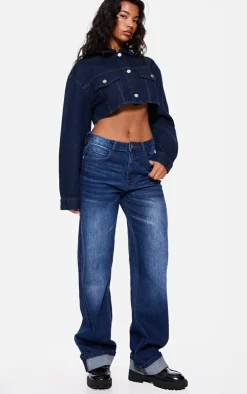 PrettyLittleThing Christmas Shop*Turn Up Hem Jeans
