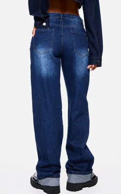 PrettyLittleThing Christmas Shop*Turn Up Hem Jeans