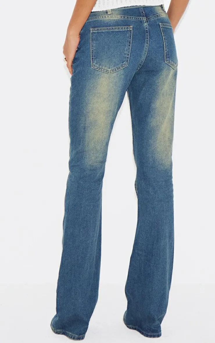 Belted Seam Front Flare Jeans-PrettyLittleThing Best