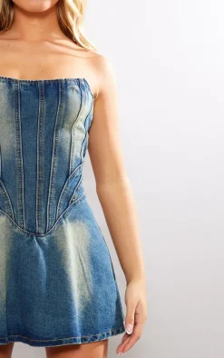 Seam Detail Mini Dress-PrettyLittleThing Clearance