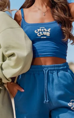 PrettyLittleThing Camisole*Ink Chill Club Puff Print Cotton Cami Top