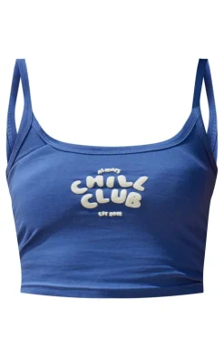 PrettyLittleThing Camisole*Ink Chill Club Puff Print Cotton Cami Top