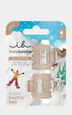 PrettyLittleThing Hair Accessories*Invisibobble Apres Ski Collection Clipstar Shimmer 2Pc Set