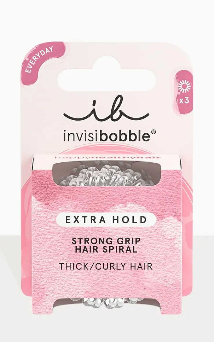 PrettyLittleThing Hair Care*Invisibobble Extra Hold Crystal 3 Pack