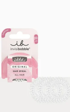 PrettyLittleThing Hair Tools*Invisibobble Original Crystal 3 Pack
