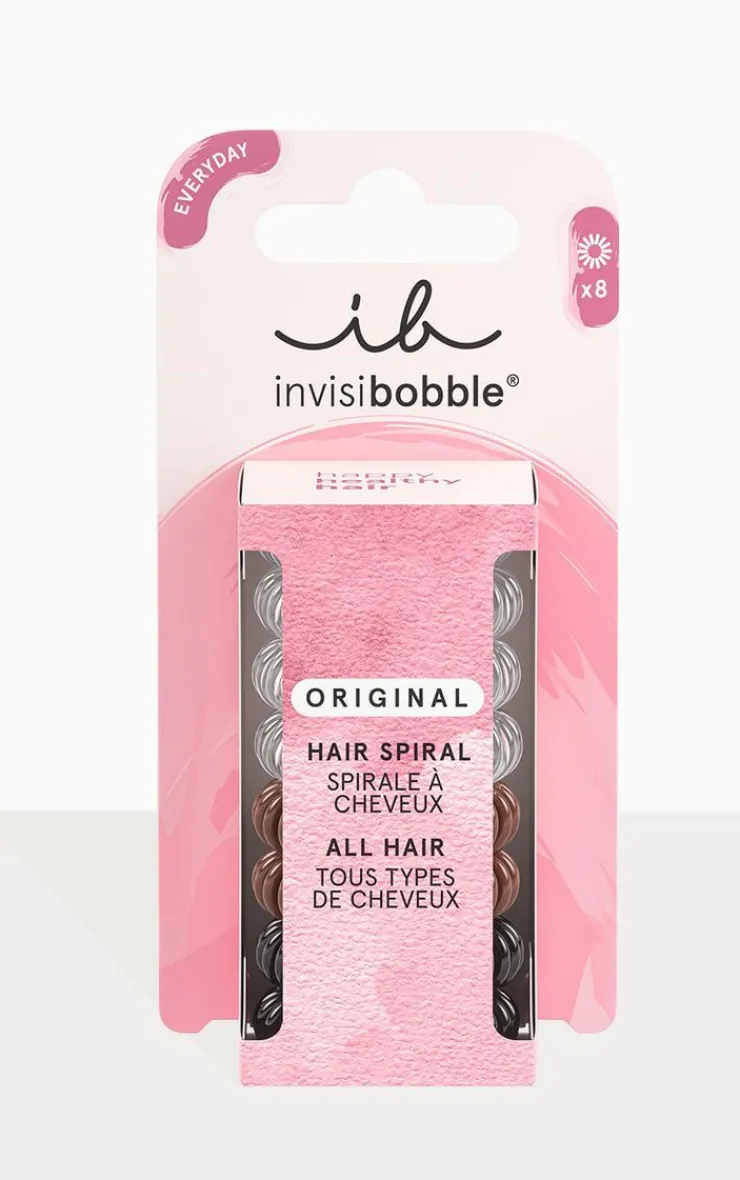 PrettyLittleThing Hair Tools*Invisibobble Original Hair Necessities Spirals Value Pack 8 Pack