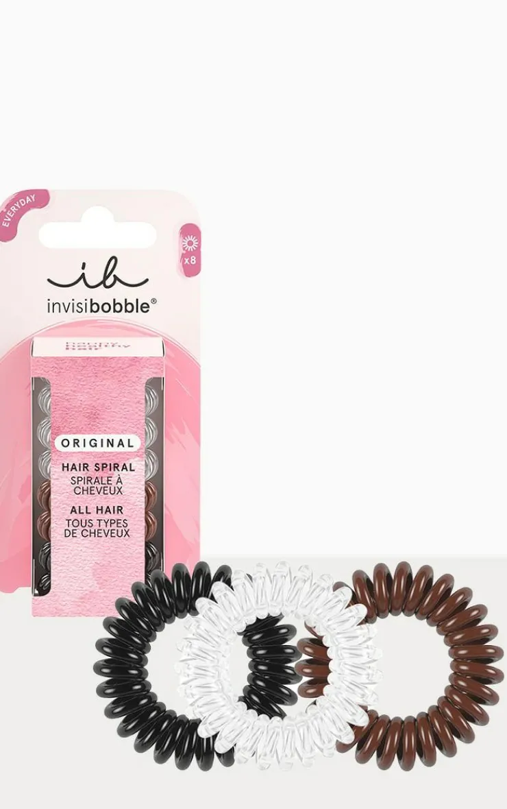 PrettyLittleThing Hair Tools*Invisibobble Original Hair Necessities Spirals Value Pack 8 Pack