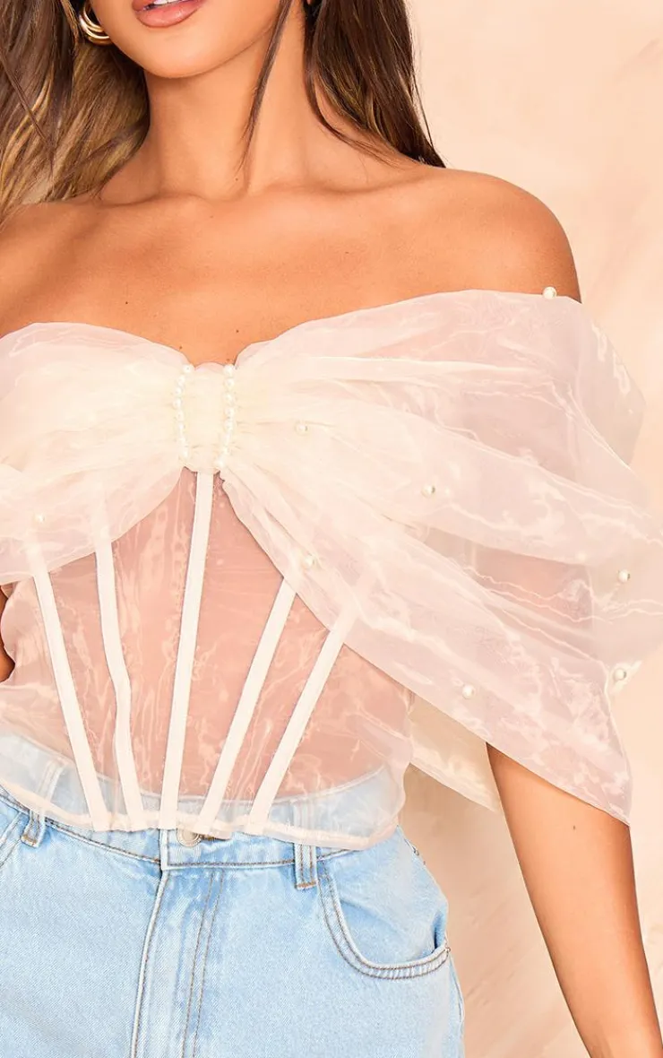 PrettyLittleThing Corsets*Organza Bow Corset