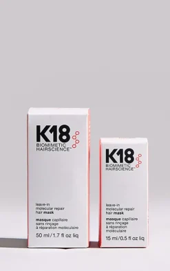 PrettyLittleThing Hair Care*K18 Molecular Repair Mask Home & Away Bundle (Worth £87)