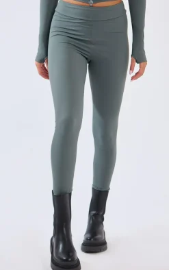 PrettyLittleThing Gym Leggings*Brushed Sculpt Ruched Bum High Waist Sport Leggings
