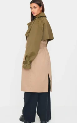 PrettyLittleThing Trench Coats*Contrast Oversized Belted Midi Trench Coat
