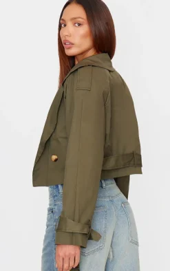 PrettyLittleThing Trench Coats*Cropped Trench Coat
