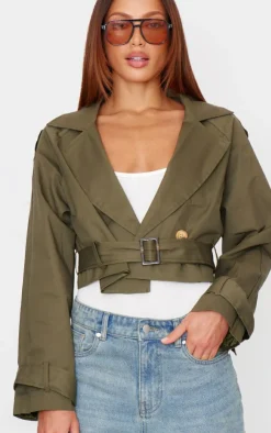 PrettyLittleThing Trench Coats*Cropped Trench Coat