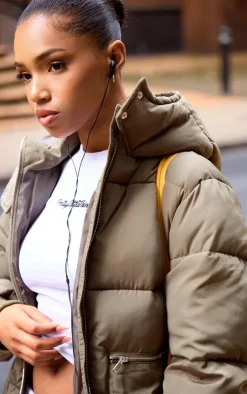 PrettyLittleThing Puffer Jackets*Hooded Maxi Puffer Coat
