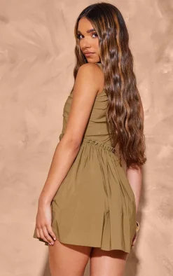 Hook And Eye Ruched Shift Dress-PrettyLittleThing Sale