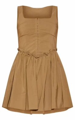 Hook And Eye Ruched Shift Dress-PrettyLittleThing Sale