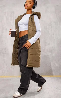 PrettyLittleThing Puffer Jackets*Longline Puffer Vest