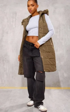 PrettyLittleThing Puffer Jackets*Longline Puffer Vest