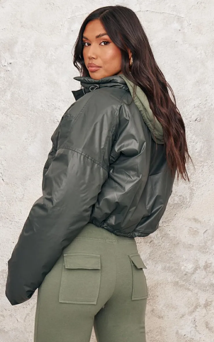 PrettyLittleThing Puffer Jackets*Pocket Detail Lightweight Puffer Jacket