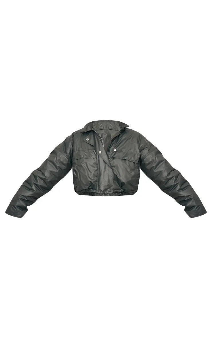 PrettyLittleThing Puffer Jackets*Pocket Detail Lightweight Puffer Jacket