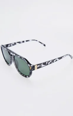 PrettyLittleThing Aviator Sunglasses*Round Frame Bar Aviator Sunglasses