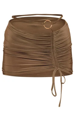Slinky Ring Detail Ruched Side Mini Skirt-PrettyLittleThing Hot