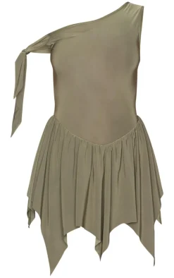 Slinky Tie Strap Rara Skort Romper-PrettyLittleThing Outlet