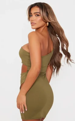 Soft Touch One Shoulder Cut Out Bodycon Dress-PrettyLittleThing Sale