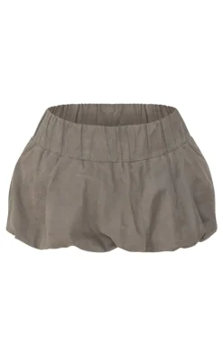 PrettyLittleThing Christmas Shop*Twill Low Rise Puffball Mini Skirt