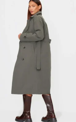 PrettyLittleThing Trench Coats*Woven Quilted Lining Trench Coat