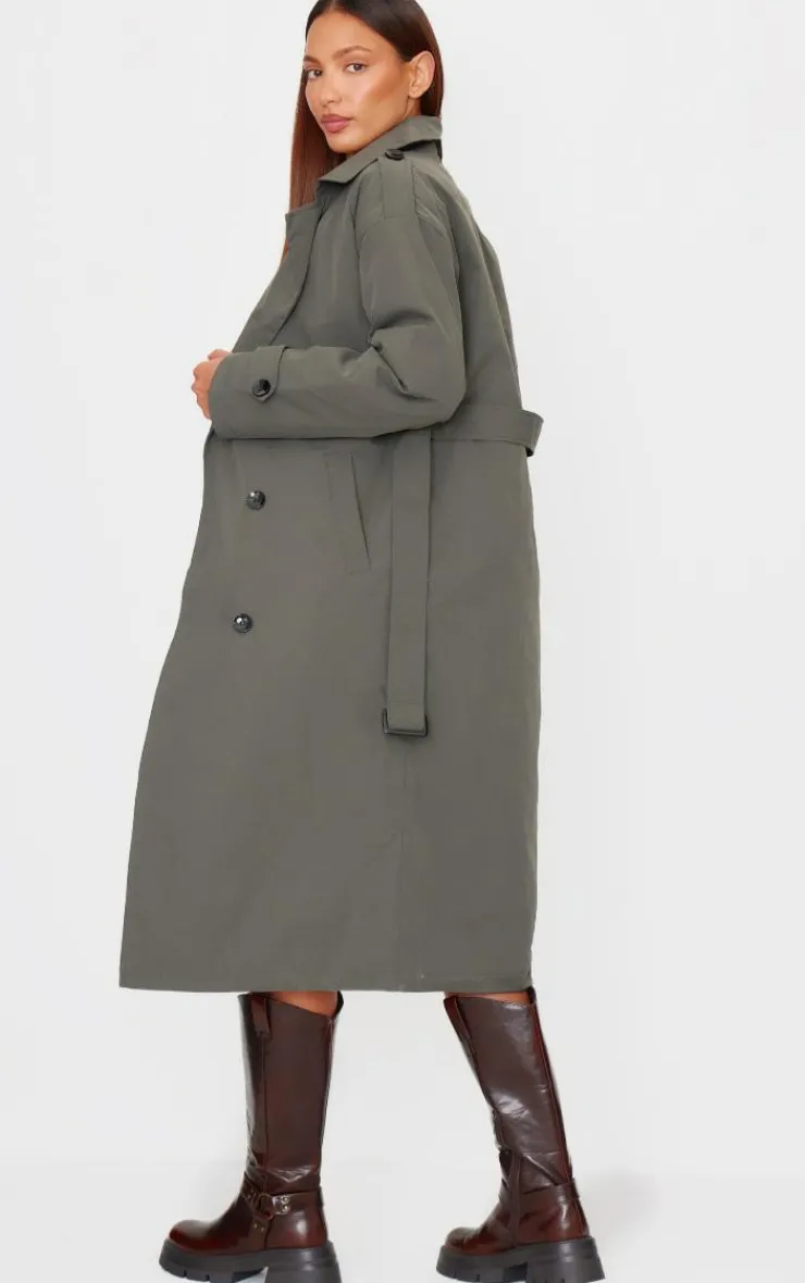PrettyLittleThing Trench Coats*Woven Quilted Lining Trench Coat
