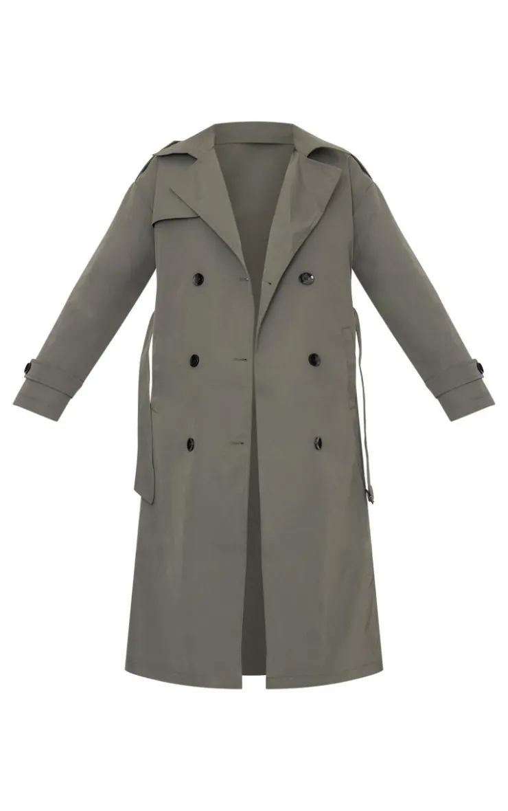 PrettyLittleThing Trench Coats*Woven Quilted Lining Trench Coat