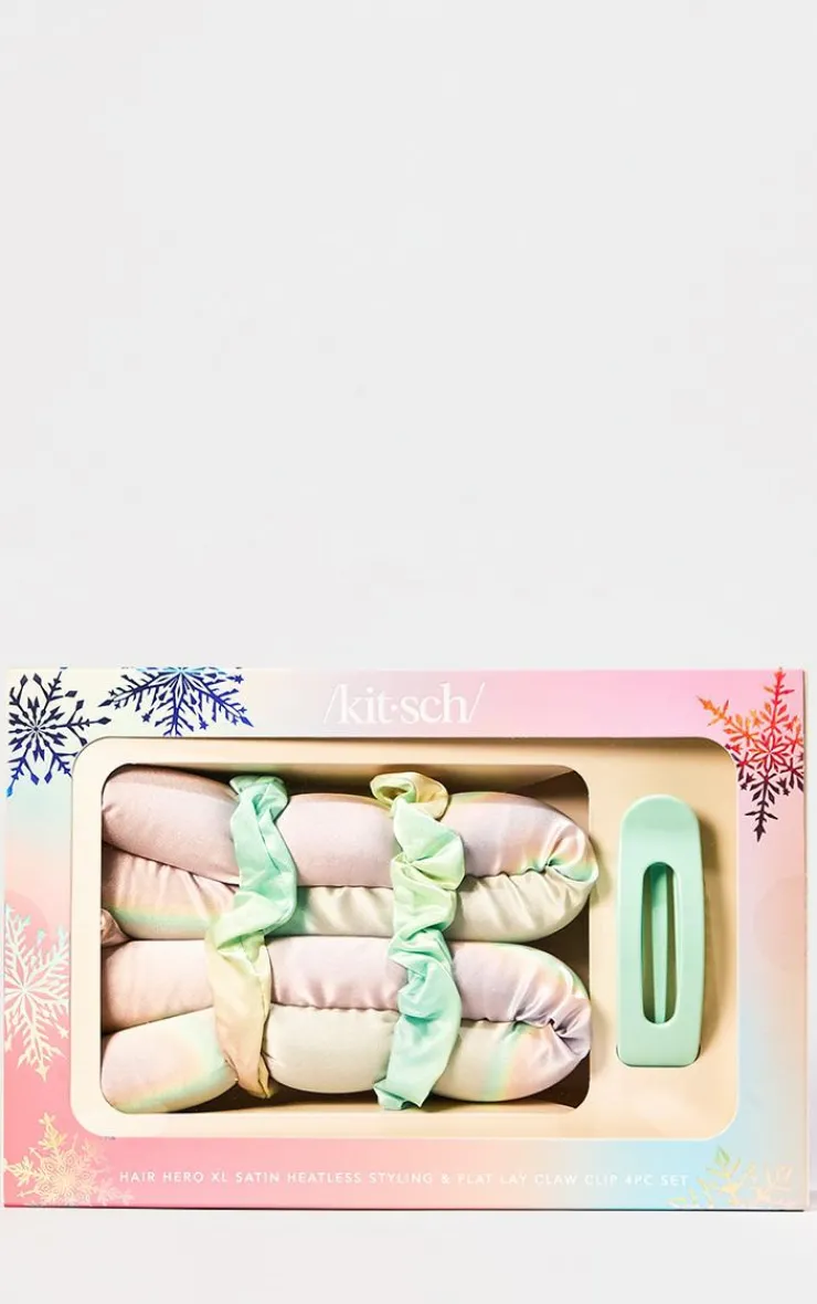 PrettyLittleThing Hair Care*Kitsch Hair Hero Xl Satin Heatless Hair Curling 4 Piece Set - Aura