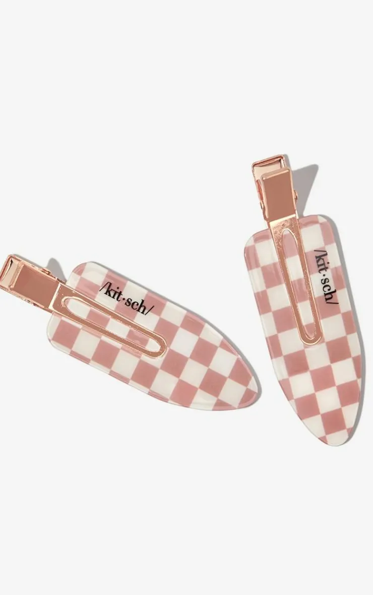 PrettyLittleThing Hair Tools*Kitsch Recycled Plastic XL Creaseless Clips 2Pc -
