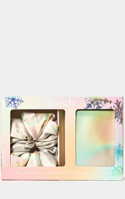 PrettyLittleThing Hair Care*Kitsch Well Rested Satin Pillowcase And Pillow Scrunchie Set - Aura
