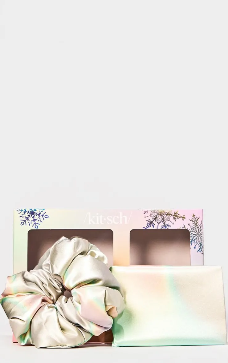 PrettyLittleThing Hair Care*Kitsch Well Rested Satin Pillowcase And Pillow Scrunchie Set - Aura