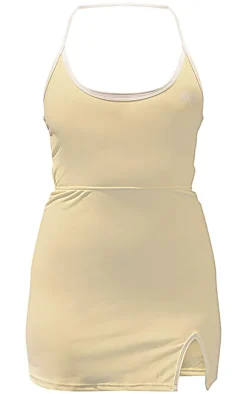 PrettyLittleThing Gym Wear*Strappy Binding Sculpt Tennis Dress