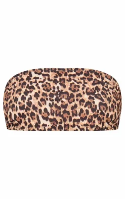 Leopard Bandeau Mix & Match Bikini Top