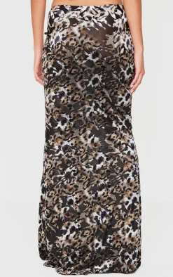 Devore Fish Tail Maxi Skirt-PrettyLittleThing Online