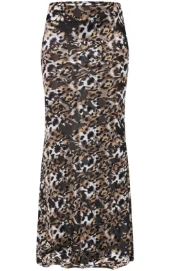Devore Fish Tail Maxi Skirt-PrettyLittleThing Online