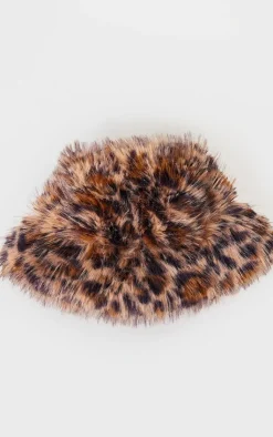 PrettyLittleThing Hats*Faux Fur Bucket Hat