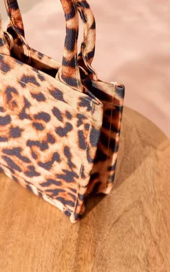 PrettyLittleThing Crossbody Bags*Print Canvas Cross Body Tote
