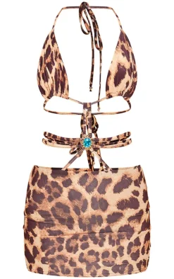Print Extreme Cut Out Mini Dress-PrettyLittleThing Clearance