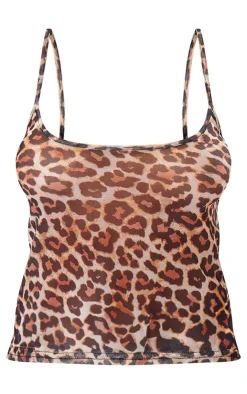 PrettyLittleThing Camisole*Print Mesh Longline Cami