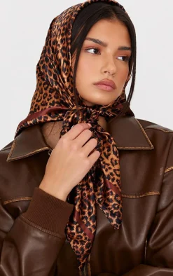 PrettyLittleThing Hair Accessories*Print Satin Head Scarf