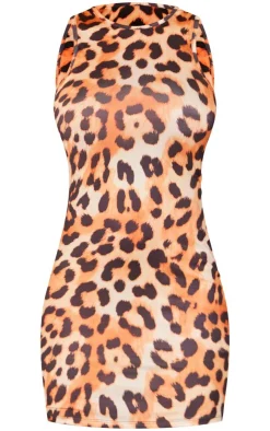 Print Slinky Racer Bodycon Dress-PrettyLittleThing Outlet