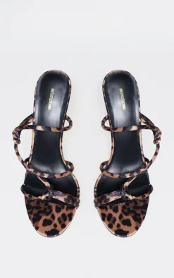 PrettyLittleThing Mules*Satin Round Toe Heeled Mules