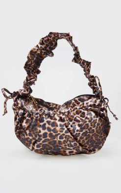 PrettyLittleThing Shoulder Bags*Satin Scrunched Handle Shoulder Bag