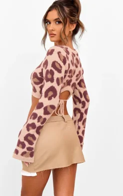 PrettyLittleThing Sweaters*Soft Knit Open Back Sweater