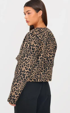 PrettyLittleThing Bomber Jackets*Wool Look Jacket
